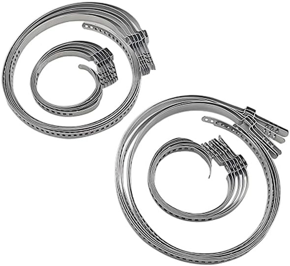 CV Boot Clamp Kit - Stainless Steel Universal Adjustable Axle Metallic