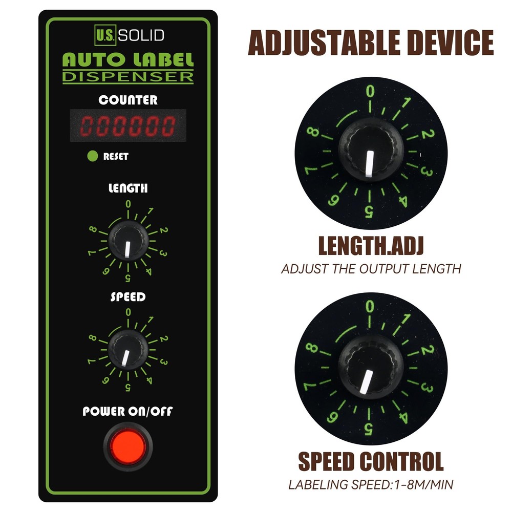U.S. Solid Automatic Label Dispensers Separating Machine Multi-Row Auto Counting