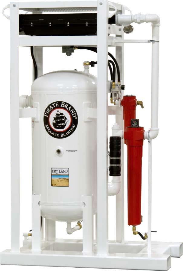 360 Cfm Deliquescent Salt Tablet Skid Mounted Compressed Air Dryer System