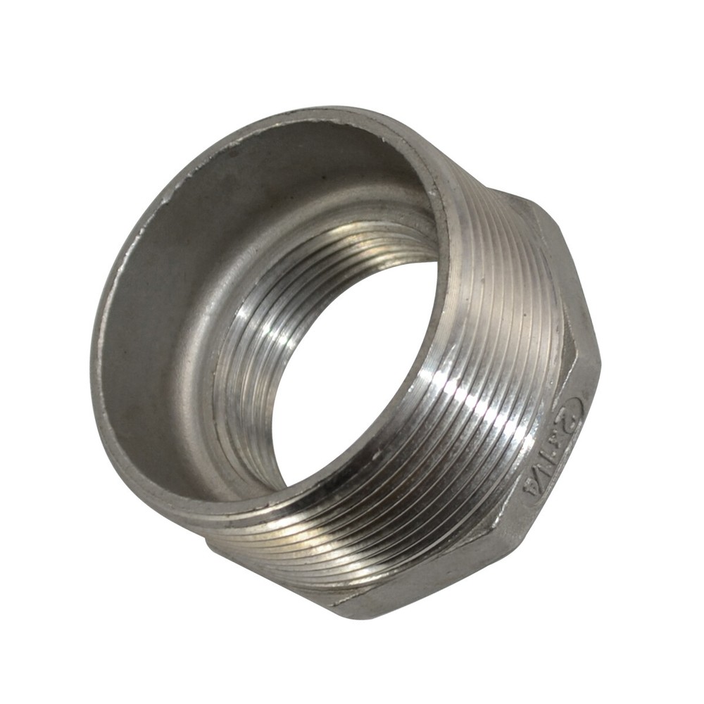 2" to 1-1/4" NPT threaded SS 304 HEX Reducing bush Pipe Reducer Fitting Adapter