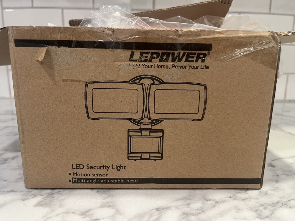 Read Details! LEDPOWER LED security light motion sensor Multi-angle Adjustable