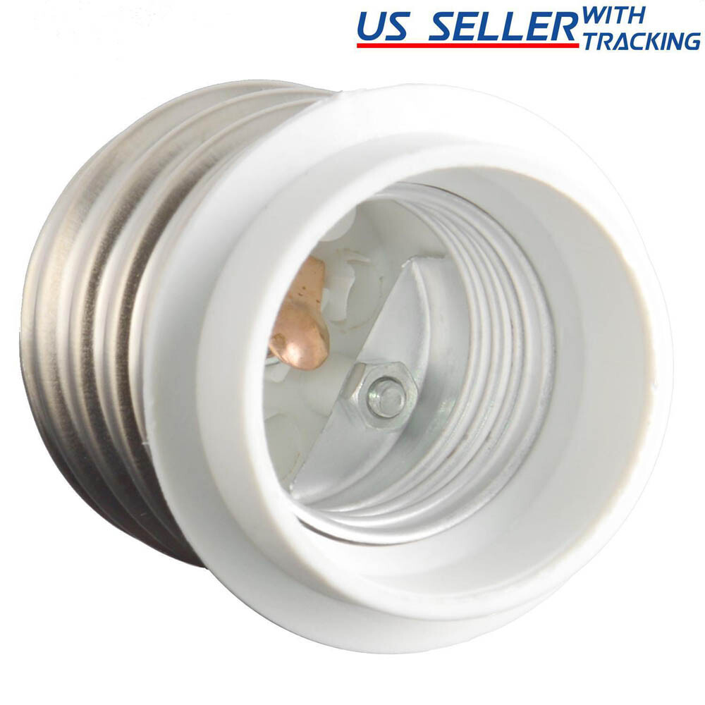 10Pcs Light Bulb Socket Adapter for Mogul Base E39 to Medium E26 Screw Reducer