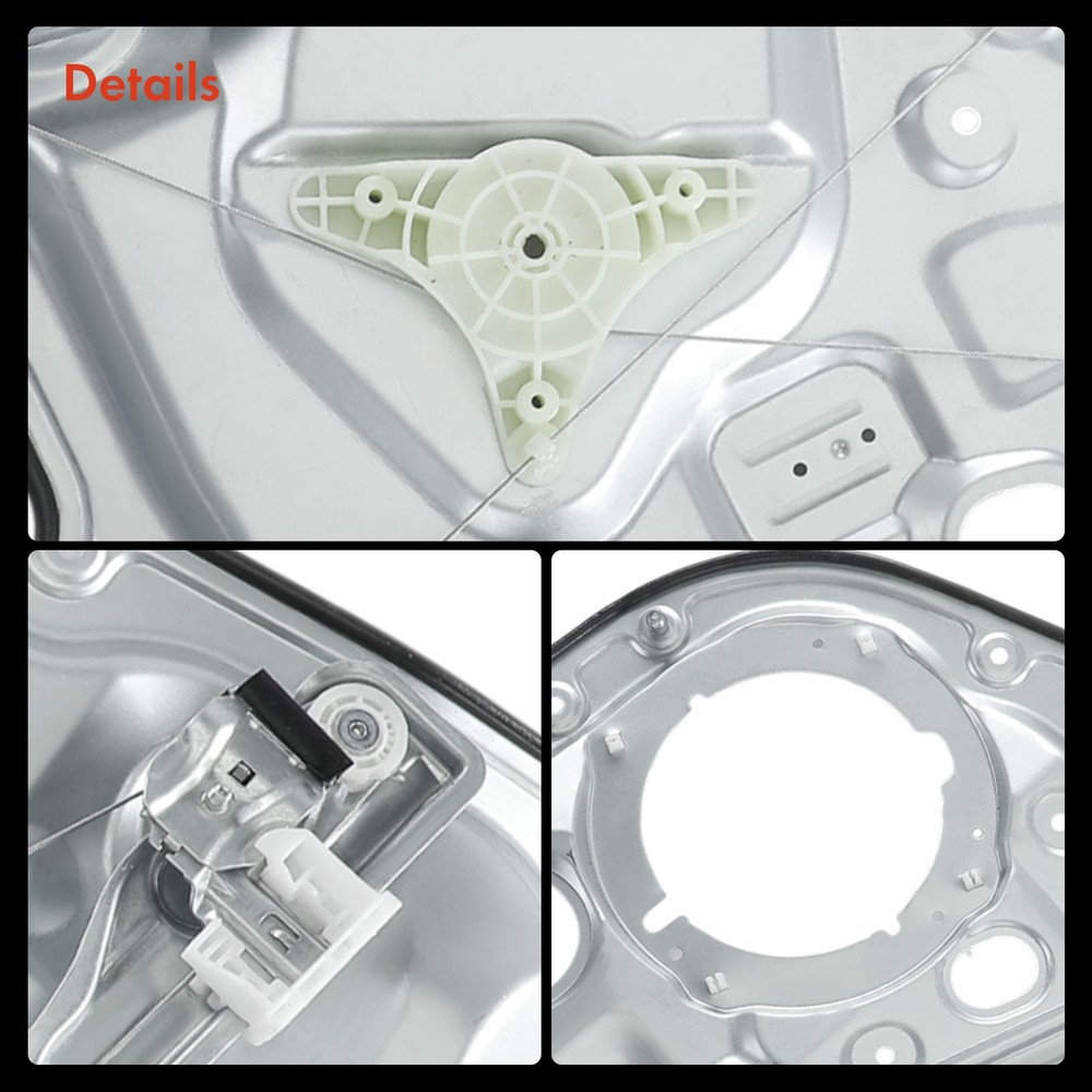 Front Driver Left Side Window Regulator w/ Panel for Kia Forte 2014 2015 2016