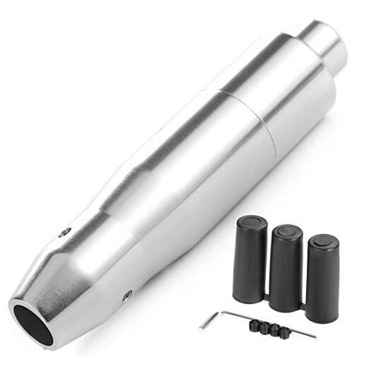 5" Long Weighted Gear Stick Shift Handle Automatic Push Button Shifter Silver
