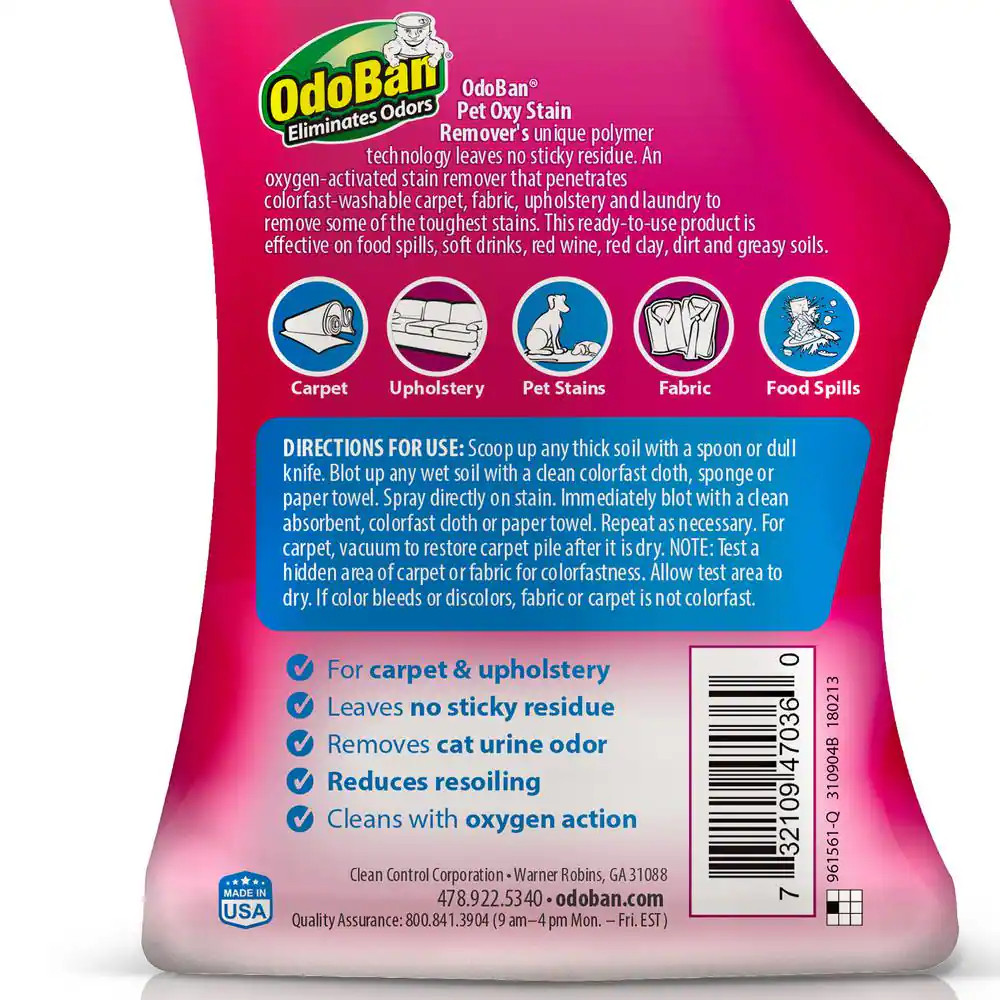 32 Oz. Pet Oxy Stain Remover (2-Pack)