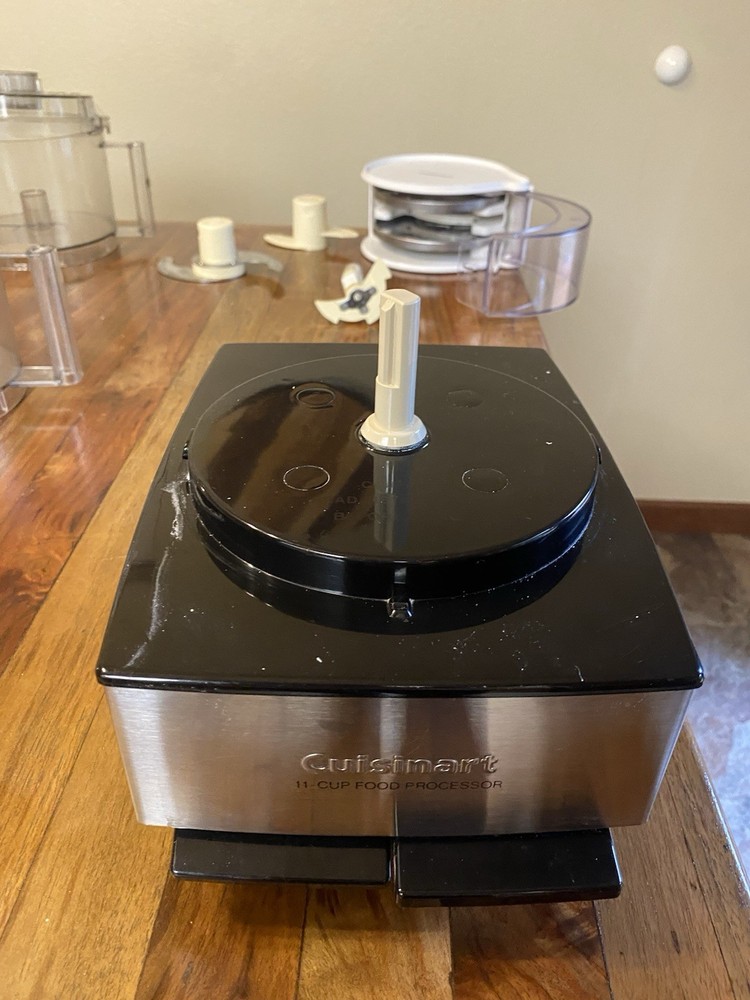 Cuisinart 11 Cup Food Processor Silver Black with Blades, Discs, Storage Case