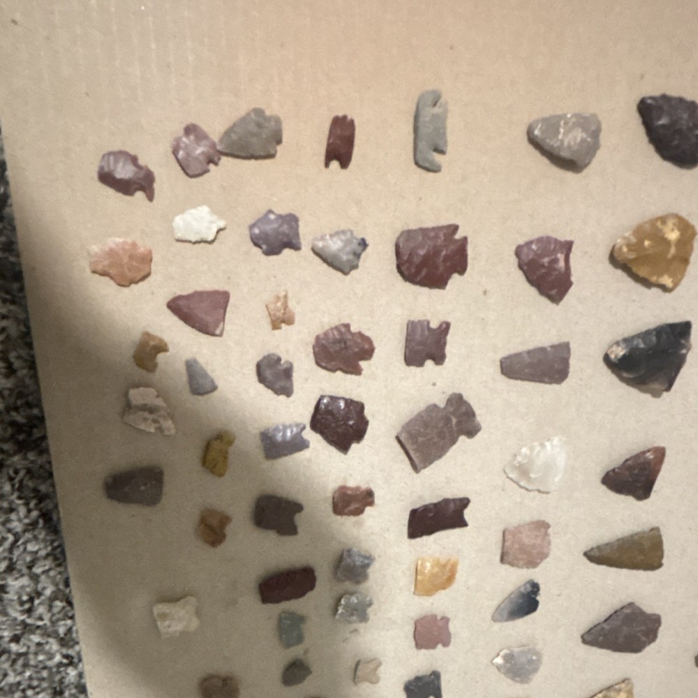 Assorted Medieval Arrowheads Multicolor Various Shapes and Points Collection