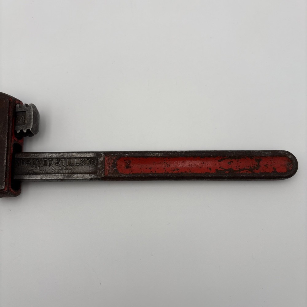 VINTAGE THE RIDGE TOOL CO. IMPROVED STILLSON #14 PIPE/MONKEY WRENCH