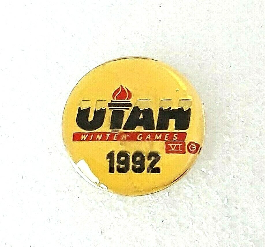 1992 Utah Winter Games VI Lapel Pin