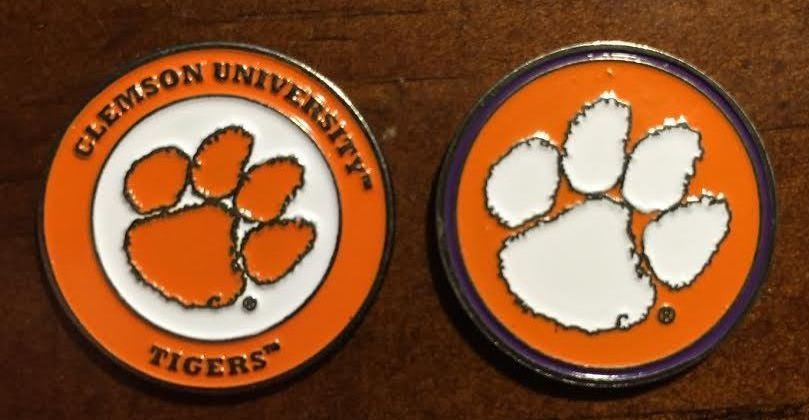 Clemson Tigers Golf Ball Marker New