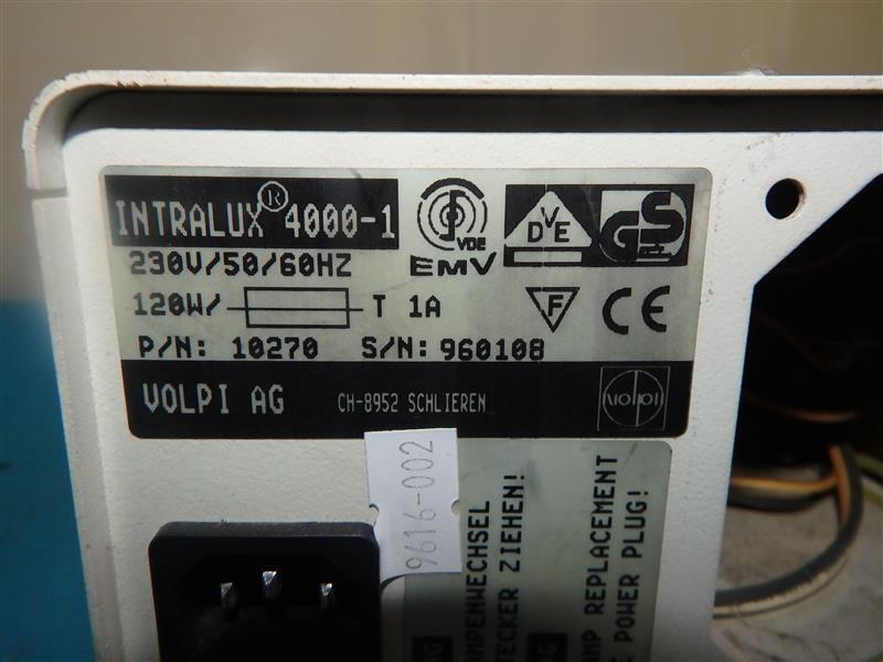 Intralux 4000-1 10270 Cold Light Source AS IS