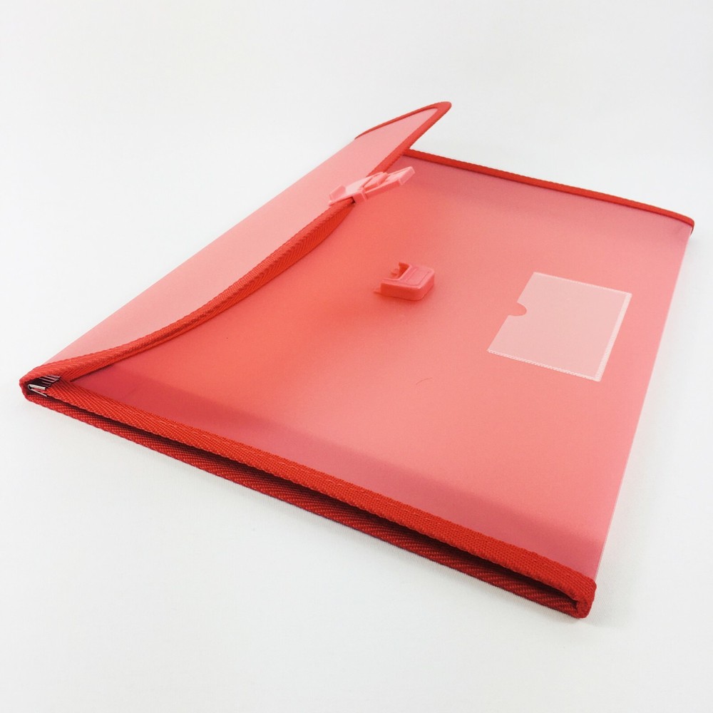 Durable Strong Document Folder Paper Popper Office School Filing Storage Wallet