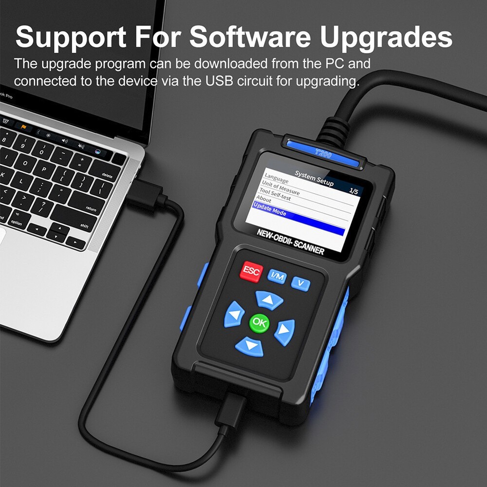 Code Reader Car Diagnostic Scan Tool Check Engine Fault T200 Car OBD2 Scanner US