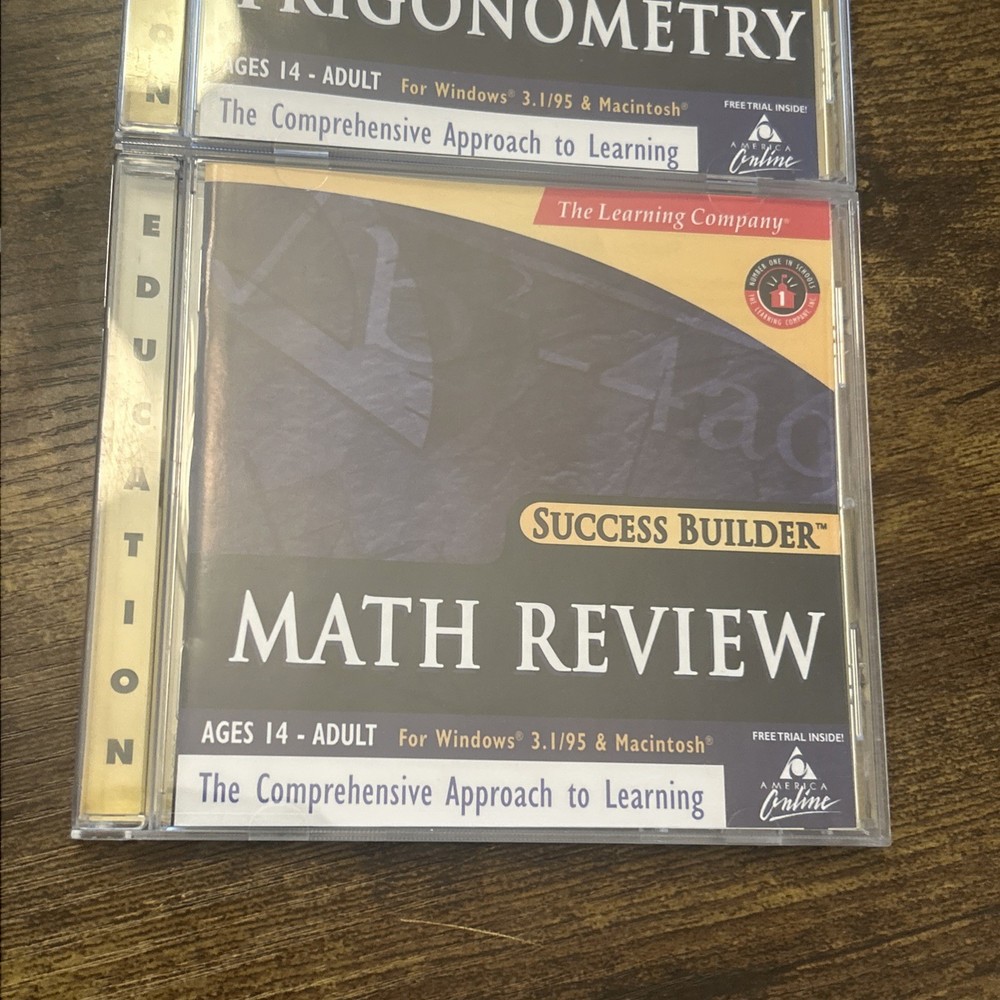 Success Builder PC CD-ROM The Learning Company Trigonometry & Math Review 1998