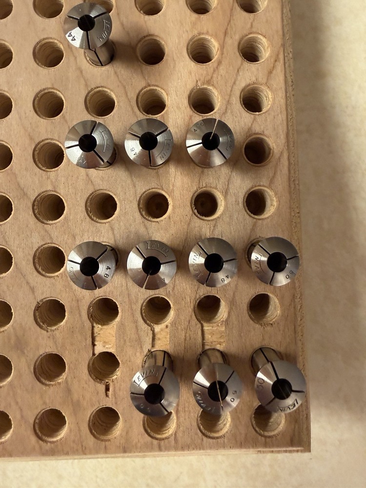 Levin 8mm watchmakers collets various sizes great condition