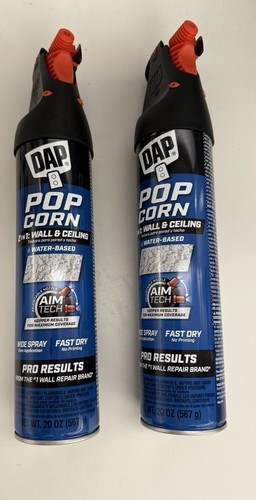 2-Pack DAP White Water-Based Popcorn Ceiling Spray Texture 20 Oz. x 2 Free Ship