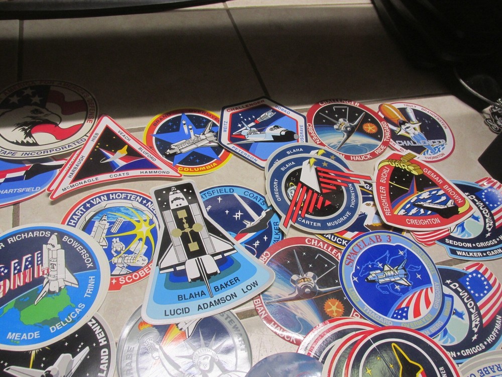 NICE MIXED LOT OF 79 Space Shuttle Decals