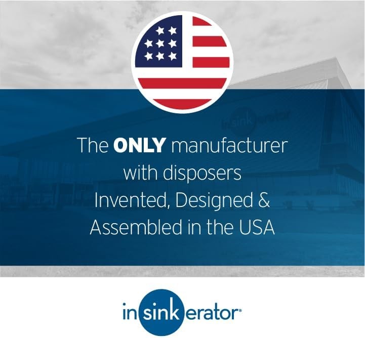 InSinkErator Garbage Disposal with Power Cord, Badger 1, 1/3 HP Continuous Feed