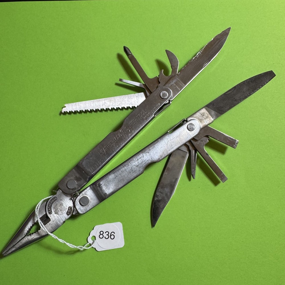 Leatherman Super Tool Plier Multi Tool Pocket Knife Stainless EDC #852