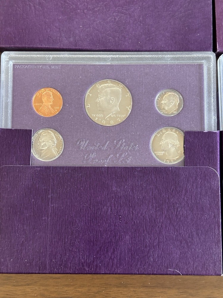 Lot Of 5 1987 US Proof Sets
