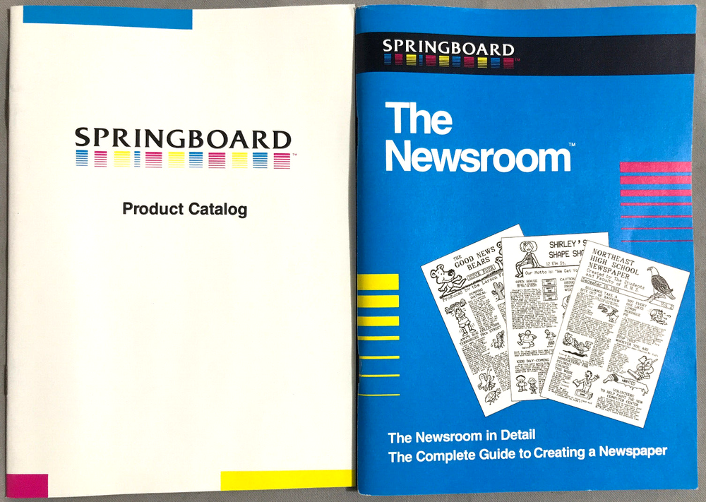 The Newsroom disk Desktop Publishing Program for Commodore 64 Springboard 1985