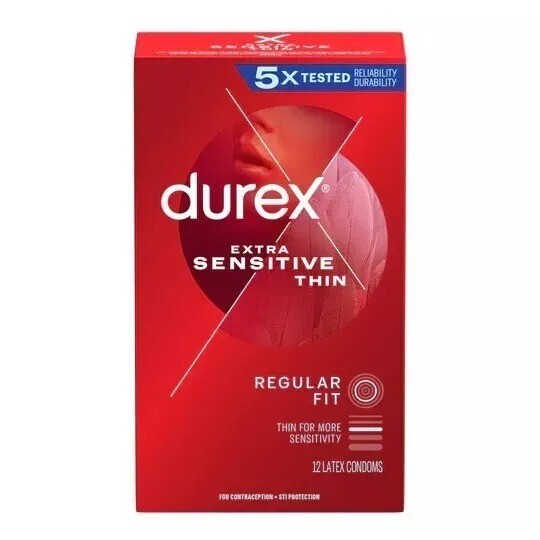 Durex Extra Sensitive Thin Premium Lubricated TWO Condom - Choose Quantity