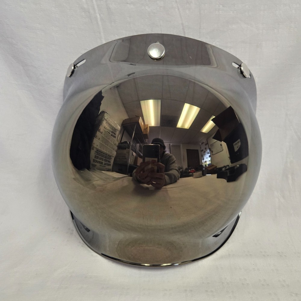 Fulmer Universal 3 Snap Bubble Face Shield Bronze Mirror *TAKE OFF SHIELD*
