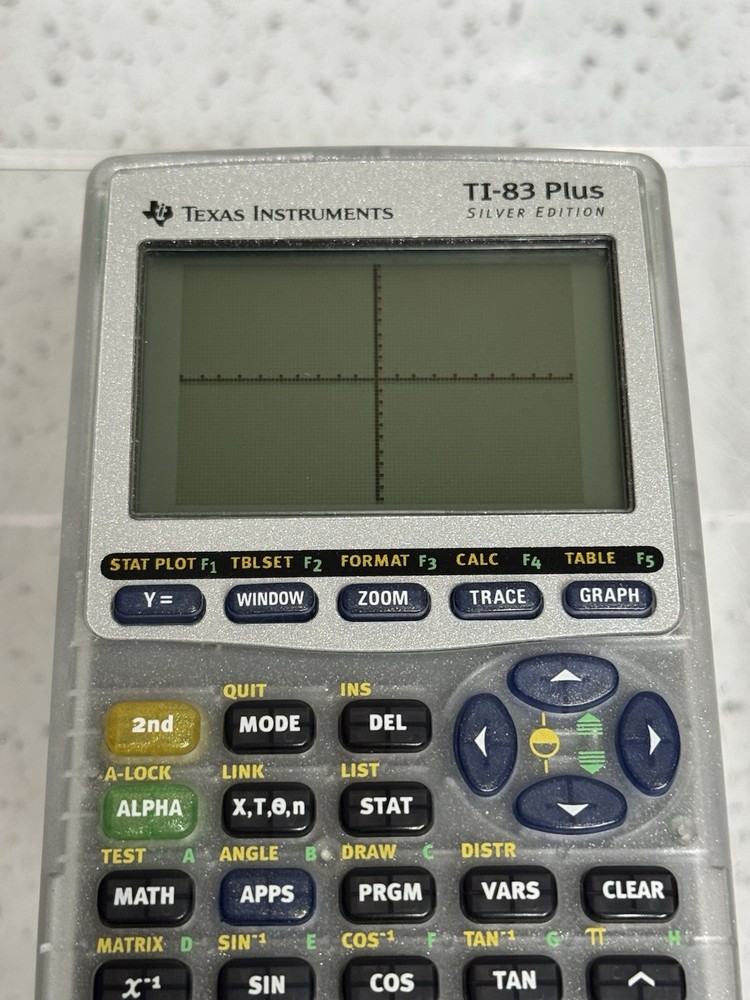 Texas Instruments TI-83 Plus Silver Edition Clear Graphing Calculator Working