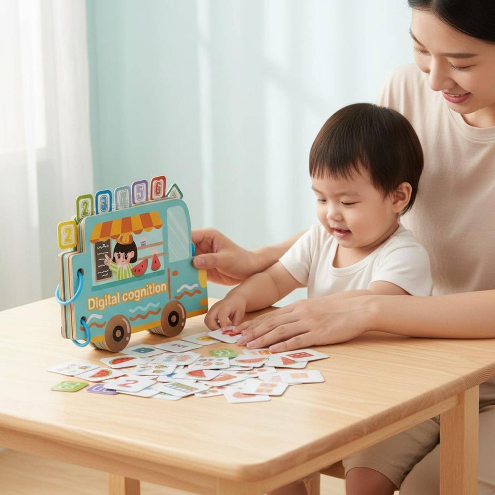 Reusable Sticker Book Develops Hands-On Ability Number Cognition Quiet Book