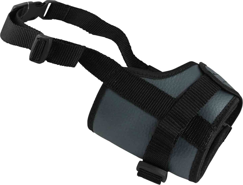 Adjustable Nylon Dog Muzzle 6 Sizes Gray