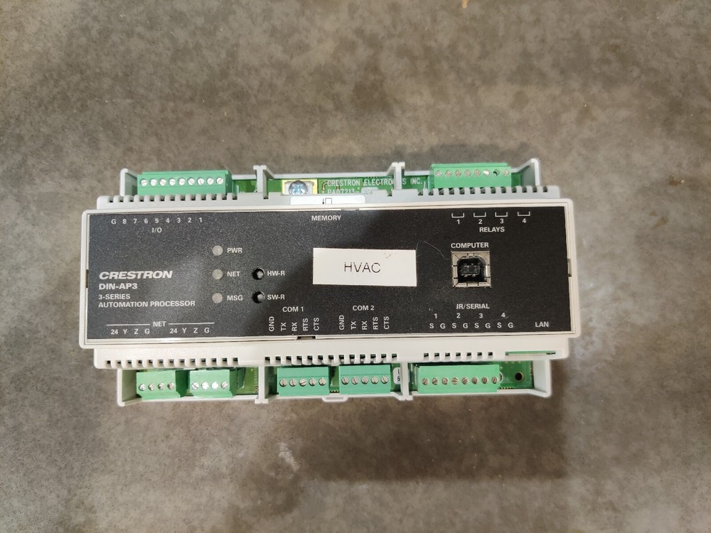Crestron DIN-AP3 3-Series Din Rail Processor Used, Tested!