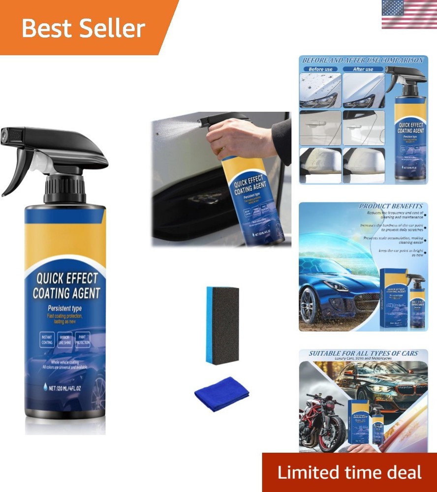 Multi-Surface Quick Effect Car Coating Spray - Effortless Shine & Protection