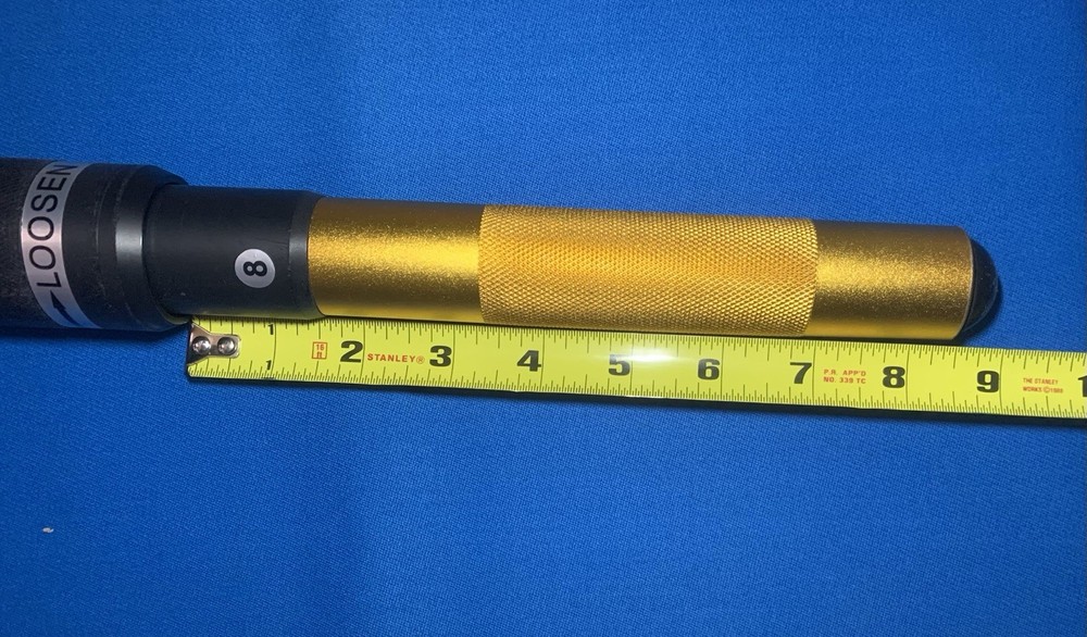 Pool Cue Extension 10”gold
