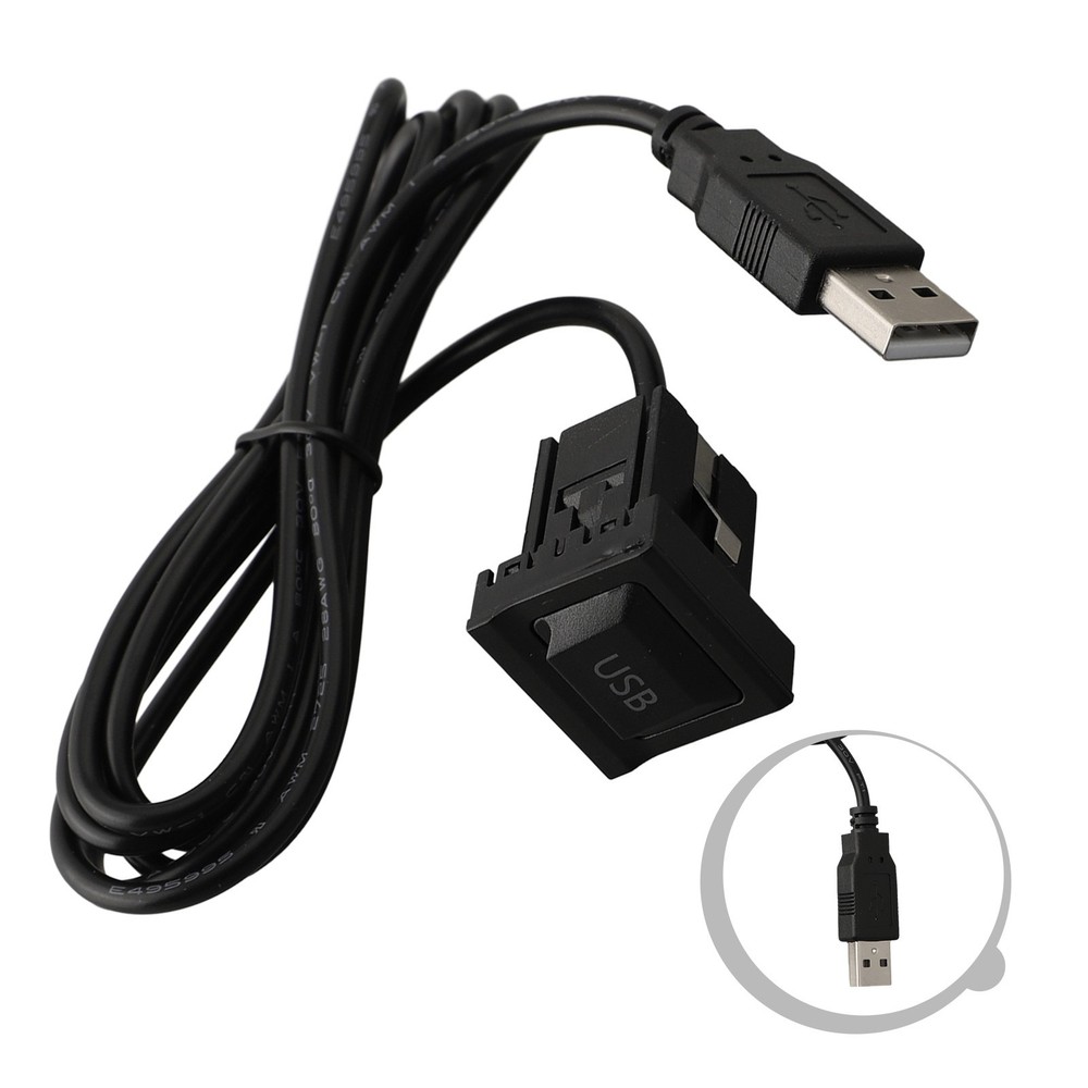 USB With Dust Cover Dual USB Extension High Quality Panel Adapter Cable
