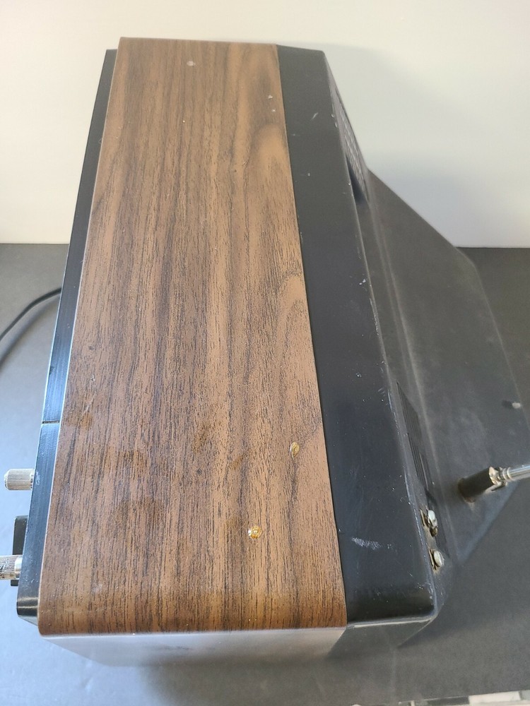 Vintage RCA Woodgrain Solid State Television 12"
