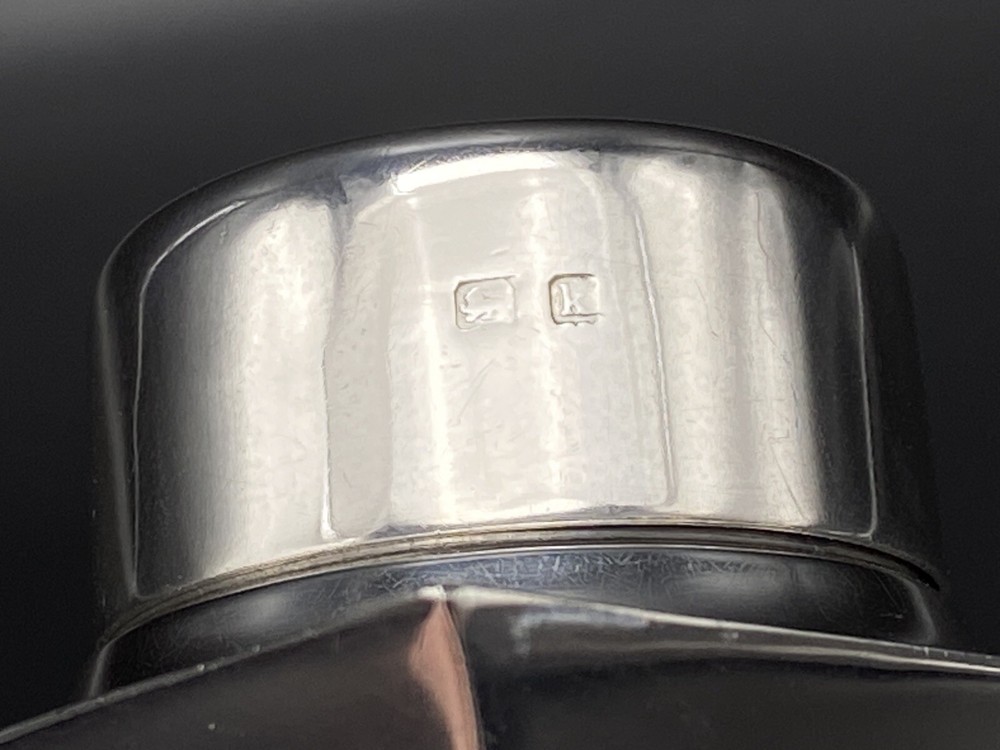 Antique Edwardian Sterling Silver Tea Caddy Unusual Shape Gorham 1909