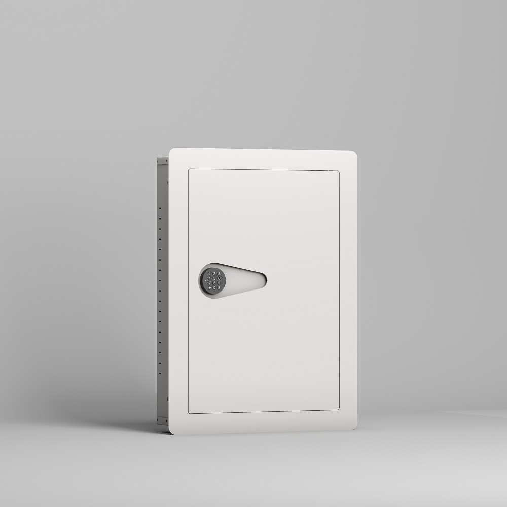 Off Digital Flat Hidden Wall Safe Electronic Keypad Heavy Duty Steel Security