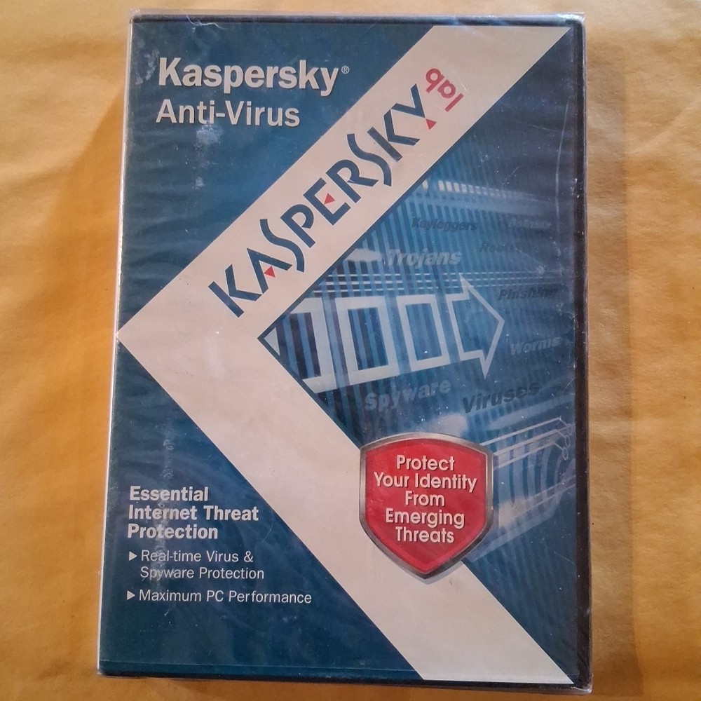 KASPERSLab Anti-Virus Protection PC Computer Security Software - NEW SEALED