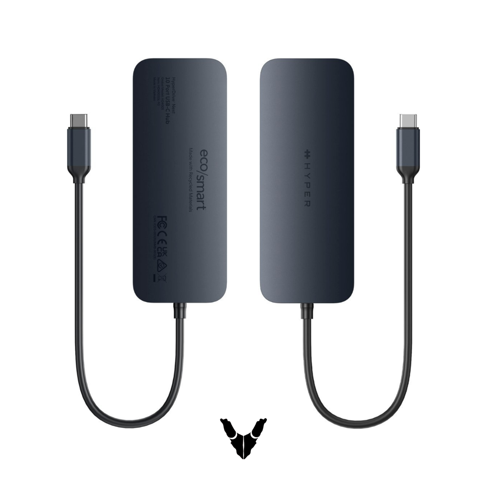 Hyper - HyperDrive Next 10 Port USB-C Hub- MacBook/PC - HD4005GL - Midnight Blue