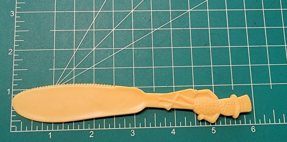 Vintage Planter's Mr. Peanut Plastic Knife/ Spreading Knife