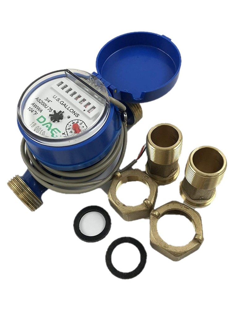 Water Meter Pulse Output Measuring Gallons Durable Utility Device