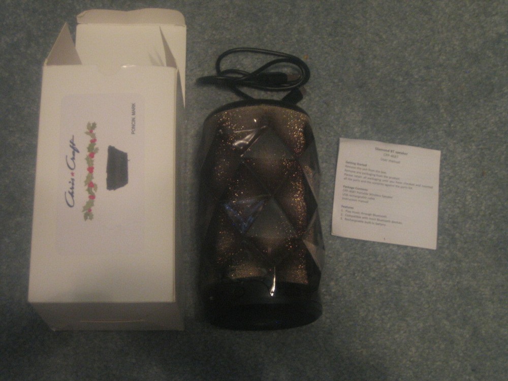 Chris Craft Diamond BT Speaker CPP-4687 Portable Wireless Multi-Color Lighted