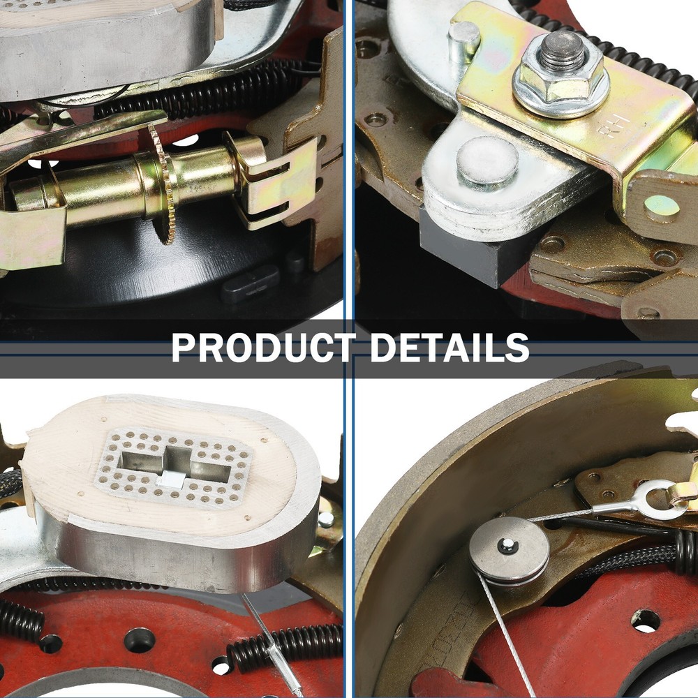 2PCS 12-1/4x4" 10K HD Electric Backing Plate 10000 Trailer Brake Fits Dexter