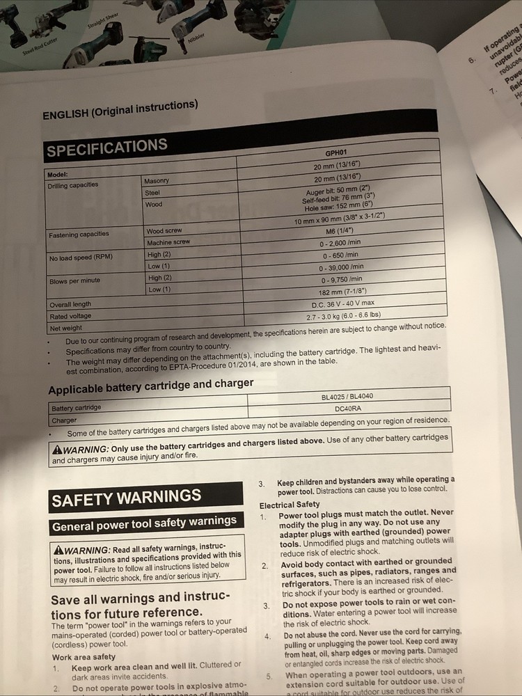 makita impact/ Hammer driver set
