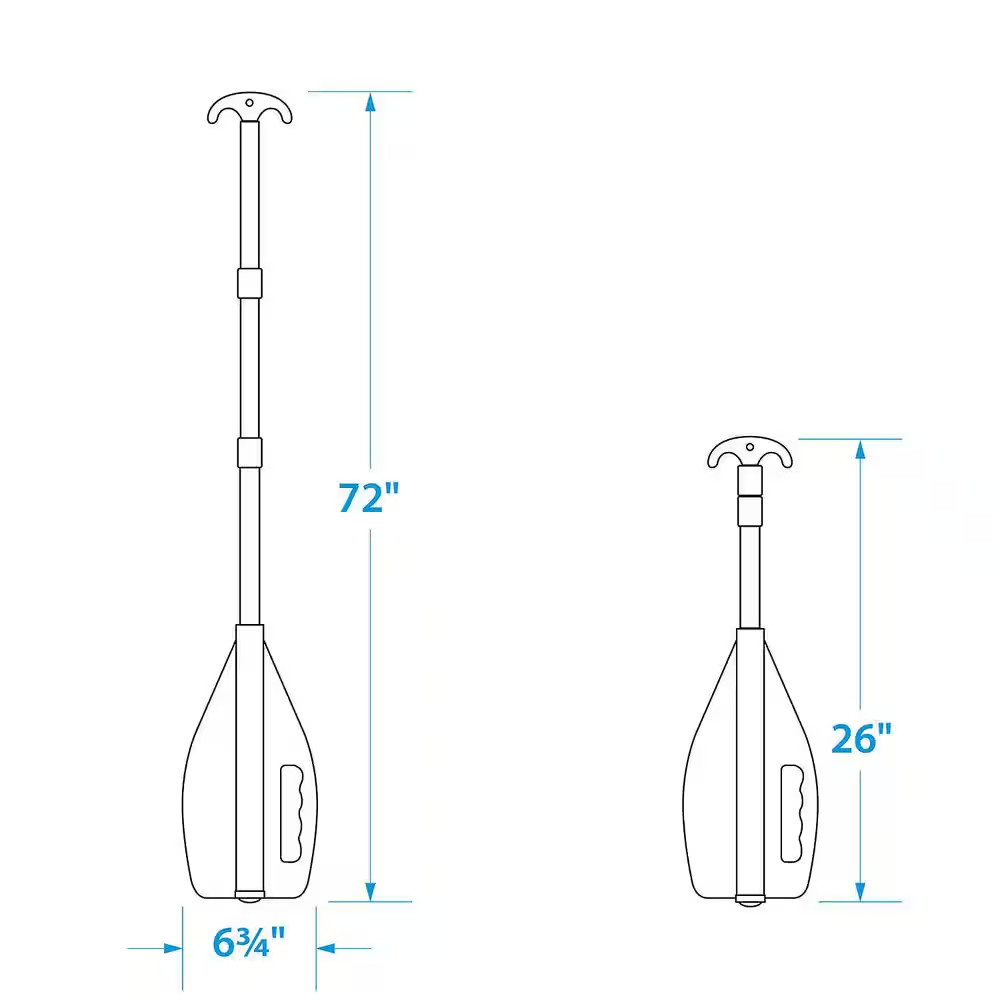 72 In. Telescoping Paddle Orange