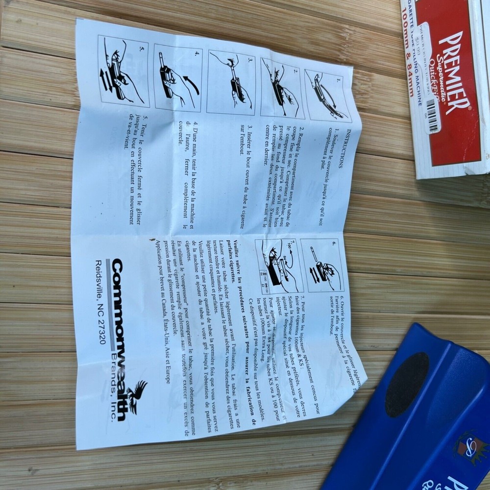 Premier Quickfill Cigarette Rolling Machine Injector 84/100 Mm