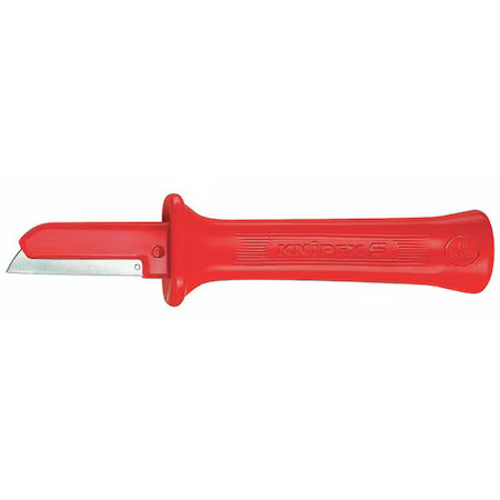 Knipex 98 54 Skinning Knife Solid, Fixed, Hooked, 7 1/2 In L