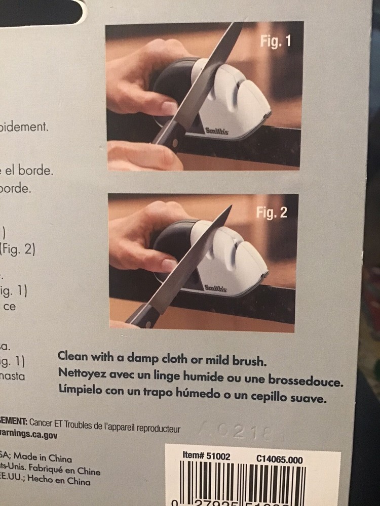 Smith's 51002 Edge Grip Select Two-Step Carbide Coarse/Fine Knife Sharpener