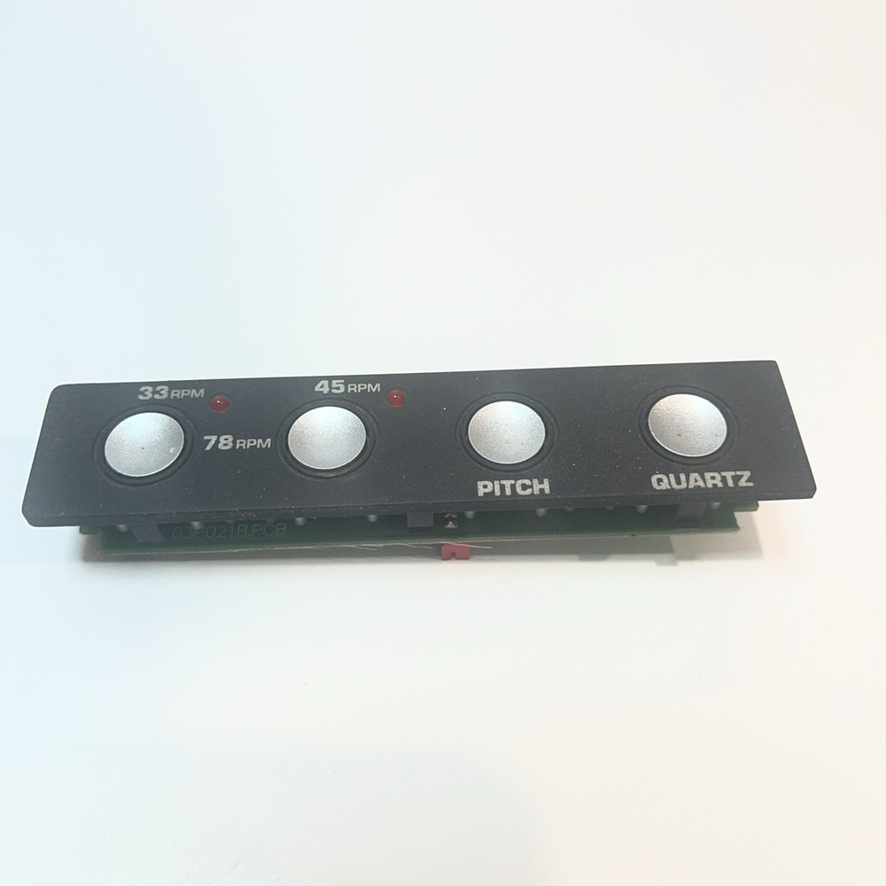 Numark TT-500 Speed & Pitch Control Button Panel 33 45 78 RPM Quartz