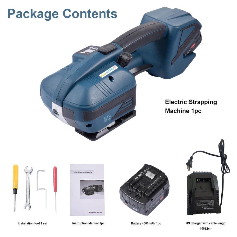U.S. Solid Electric Strapping Machine Semi-Auto Banding Tool for PP PET Straps